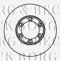 BORG & BECK bbd4844 -  Тормозной диск